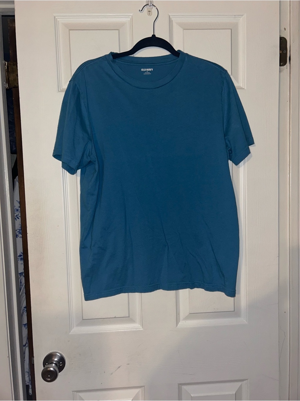 Old Navy Men's Teal Blue Short Sleeve Crew Neck Tee